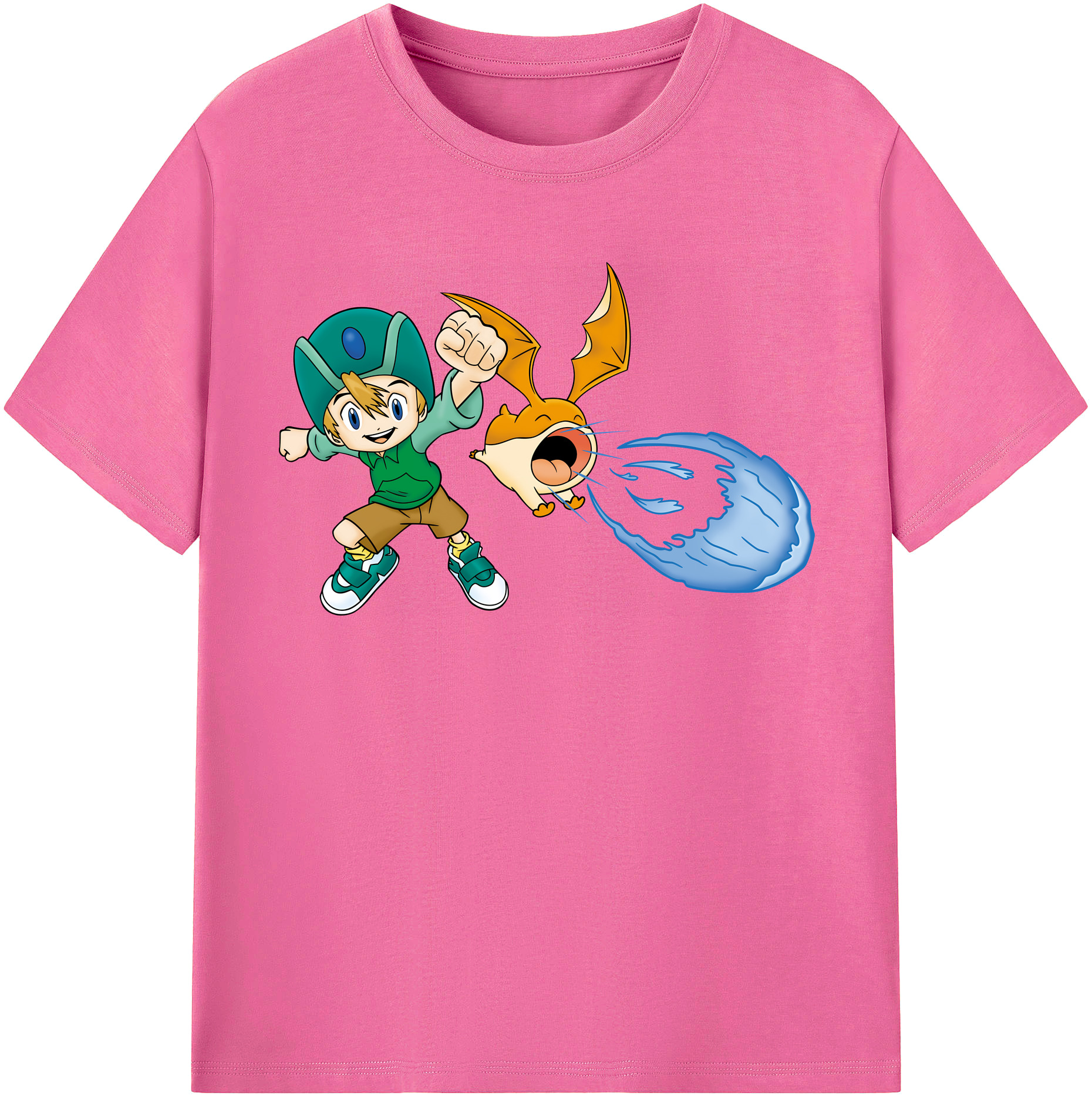 （画像用） Digimon デジタルモンスター/デジモン レディースカジュアルプリントTシャツ（綿100％）